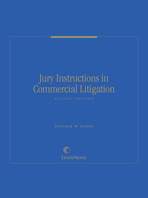 cover image of Jury Instructions in Commercial Litigation
